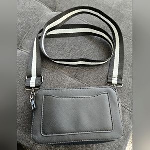 BELT STRAP PURSE. BLACK. NEVER USED. Resembles Small Camera Bag. NWOT